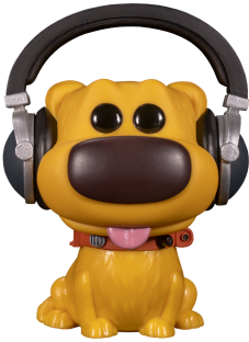 Dug with Headphones